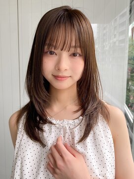 エトラ 渋谷店(etora) 韓国ヘア レイヤーカット 暗めカラー デザインカラー"