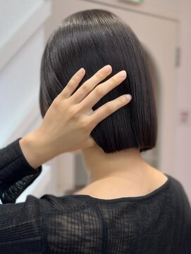 ロンドヴァリー 渋谷店(Lond vallee) 触っても崩れないラインを作る縮毛矯正ボブ