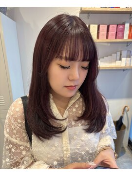 リタ(rita.) 小辻 韓国風☆レイヤーカット×チェリーレッド アディクシー