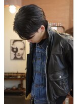 エディ(Edy)&nbsp;メンズセンターパートニュアンスパーマ刈り上げ眉毛カット岡山