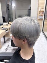 リード 渋谷店(REEED)&nbsp;《メンズブリーチカラー》ホワイトシルバー