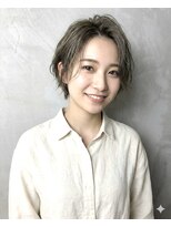アン センター南(un) ◆ナチュラルショートボブ【ミルクブラウン/ダークパープル】