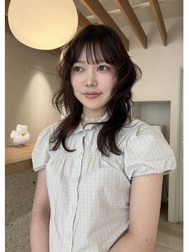 トーチ(torch) 《riona》セミロング ブリーチなしダブルカラー ラベンダー