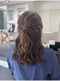 ハーフアップ/ヘアセット/ヘアアレンジ/お呼ばれヘア/結婚式ヘア