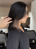 マイル 渋谷(mile) インナーカラー/シルバーベージュ/ケアブリーチ/レイヤーカット