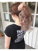 Chiffon×ピンクアッシュグラデーションカラー