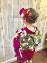 ヘアースペース ムーン(Hair Space MOON) 成人式前撮り後撮り、結婚式お祝い事など振袖の着付けヘアセット