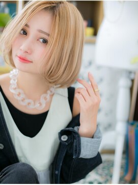 カバーヘア ブリス 戸田公園西口店(COVER HAIR bliss) *bliss戸田公園*外国人風インナーカラー★やわらかAラインボブe!