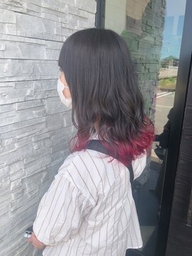 アールトゥーヘアー(art To Hair) 裾カラー レッド