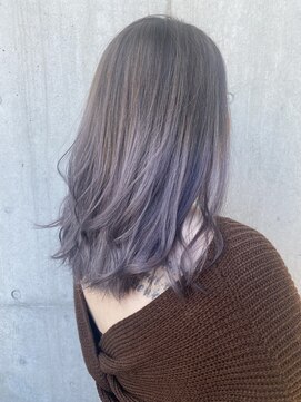 ギフトサニーサイド(gift sunny side) 表参道 gift sunnyside バレイヤージュパープル ミディ/土屋