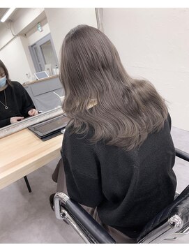 ヴェルダ 池袋店(verda) ブリーチなしダブルカラーモーブカラーグレージュ/池袋駅