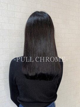 プルクローム(PULL CHROME) 【PULL EXTE】セミロング/黒髪セミロング/黒髪