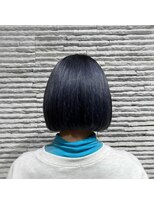 ビス ヘア アンド ビューティー 西新井店(Vis Hair＆Beauty) ナチュラルブルーブラック艶感ストレート美肌透明感ブルーカラー