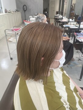 フォルテ 島田店 くすみベージュブラウンカラー