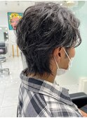 パーマ風ウルフスタイル