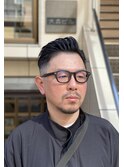 日本橋 外人風フェード 海外バーバー slick back