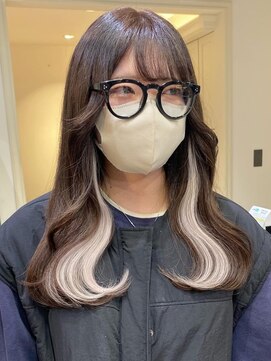 ベレーザシェルト(Beleza scelto) 3258エクステハイトーンカラーゆる巻きロングバイカラー