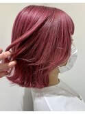ダブルカラー,チェリーブラウン,ピンクカラー【草加】