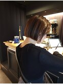 グラデーションカラーミニボブ