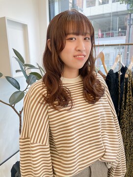 ヘアーアイスカルテット(HAIR ICI QUARTET) 大人可愛い大人美人ふんわりカール小顔カットショコラアッシュ