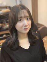 ライズ バイ レボ 柏店(RISE by REVO)&nbsp;大人かわいい/レイヤーロング/グレーベージュ/前髪パーマ/柏