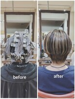 ネオリーブチノ 登戸店(Neolive cino)&nbsp;【白髪ぼかし】　コントラスト　ハイライト