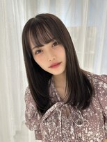 フリーラ 表参道(freera) ダークグレージュ　顔まわりレイヤー　艶髪　前髪