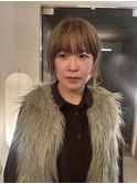 ハイトーン/ブリーチ/コンパクトボブ/ミニボブ/ベージュ/中目黒