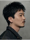 渋谷スパイキーショートアップバンクフェザーショートパーマ