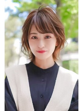 ギークス(GEEKS) 【GEEKS渋谷】伸ばしかけ/ミディアムレイヤー/ベージュ/夏カラー