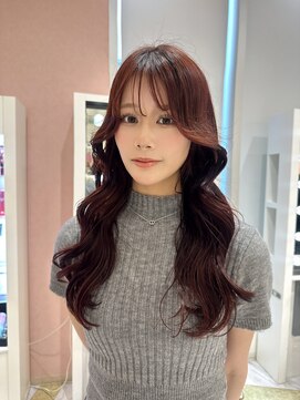 リー 梅田(Lee) ボルドーカラー/ブリーチなしダブルカラー/ブリーチなしWカラー