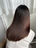 アンス 大阪梅田(ANs.)&nbsp;☆20代30代40代髪質改善カラーショコラブラウン艶感ロブヘアー