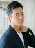 30代40代アップバング黒髪フェザーショートa仙台愛子