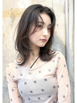 エンス 銀座(Ence)&nbsp;ココアブラウン/ミディアムレイヤー/オリーブグリーン/小顔/銀座