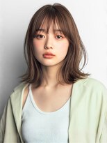 プリモ ココ 鍋島店(Primo coco.)&nbsp;くびれヘア アッシュブラウン 髪質改善 ミディアムレイヤー 美髪