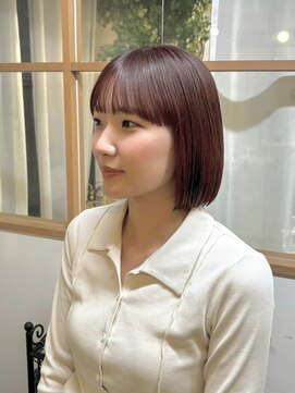 マッシュ グランバーズ 布施(MASHU GRANDVASE) 【東大阪布施】艶感レッドブラウン×ボブ