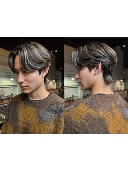 大人の色気と清潔感どちらも演出◎*キマるmen'sメンズカット+パーマ￥11,000*[金山/メンズ/眉毛]