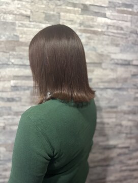 【30代から50代】大人かわいいきりっぱなしボブ