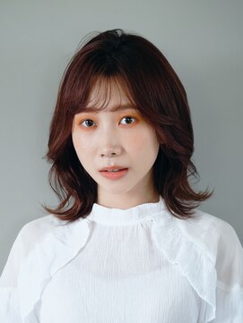 アース 溝の口店(HAIR&MAKE EARTH) 20代30代◎秋の暗めカラー×くびれレイヤーカットで小顔美人