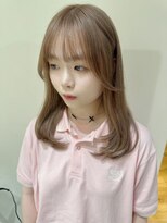 ノラ ウメダ(NORA UMEDA)&nbsp;【chiaki】milktea beigeハイトーンケアブリーチ髪質改善