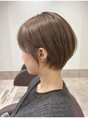 ダブルカラー/シナモンベージュ/ショートボブ【青木】SYUK高円寺