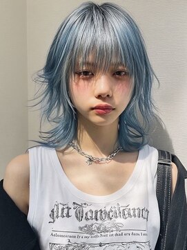 ネハス 名古屋栄店(nehus.) ウルフカット/レイヤーカット/ブリーチカラー/ダブルカラー