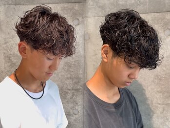 スタイル スマート サロン(STYLE smart salon)の写真/朝のセットが簡単にキマる。メンズカット×メンズパーマで作るトレンドヘア。藤沢/シャドウパーマ/眉毛