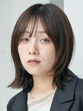 ソワネ 表参道(soigne) 表参道白髪ぼかしウルフショートボブベージュアッシュグレージュ