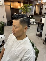オールマンバーバーショップ 流山おおたかの森(Allman Barbershop)&nbsp;リバースセンターパート/ニュアンスパーマ/ダウンバング/流山