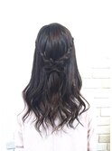 【編み込み リボン♪】