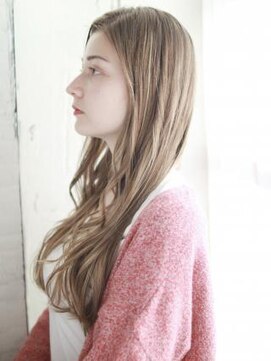 ヘアメイク ナル(hair make nalu) かきあげバングの大きなゆるミックスカール