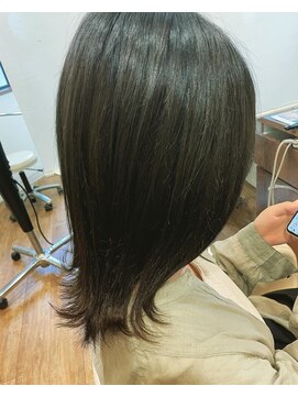 ジップ 浜田店(zip) 外ハネミディアム×20代カジュアルガーリー