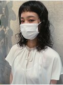 【liko】ショートバング×パーマ