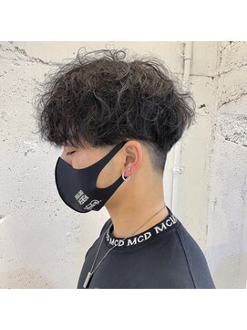 レンク(LENC) Coast.メンズパーマ×メンズヘア×ツーブロック×かりあげ